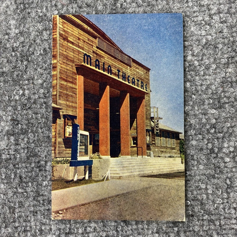 VTG Camp Parks CA Postcard Main Theatre Entrance Construction Battalion‎ PRFTA
